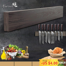 Load image into Gallery viewer, Magnetic Wooden Knife Rack
