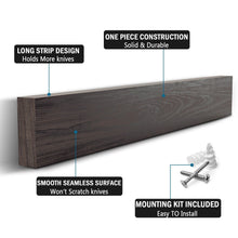 Load image into Gallery viewer, Magnetic Wooden Knife Rack
