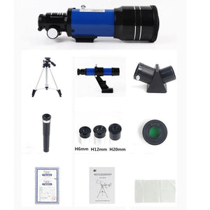 Space Telescope for Beginners Equipped with 150X magnification and 3X Barlow lens