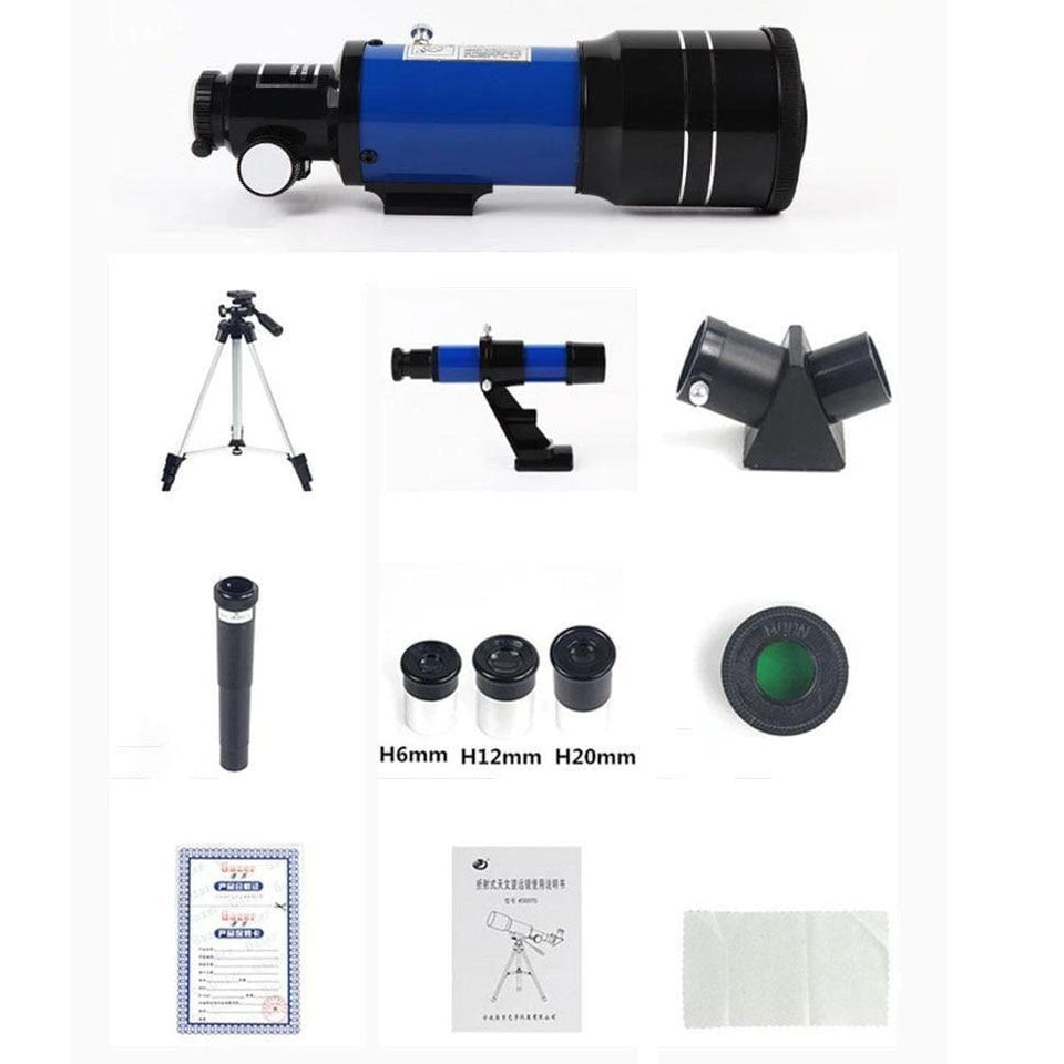 Space Telescope for Beginners Equipped with 150X magnification and 3X Barlow lens