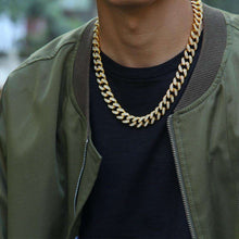 Load image into Gallery viewer, 18K Gold/Silver Cuban Chain with Cuban Bracelet
