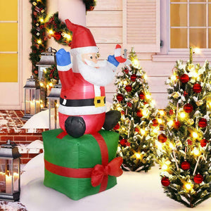 1.8M Outdoor Xmas Christmas Inflatable LED Light Up Snowman Santa Blower Decor