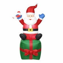 Load image into Gallery viewer, 1.8M Outdoor Xmas Christmas Inflatable LED Light Up Snowman Santa Blower Decor
