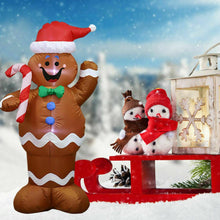 Load image into Gallery viewer, 1.8M Outdoor Xmas Christmas Inflatable LED Light Up Snowman Santa Blower Decor
