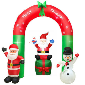 1.8M Outdoor Xmas Christmas Inflatable LED Light Up Snowman Santa Blower Decor