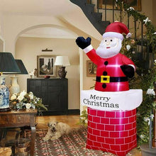 Load image into Gallery viewer, 7Ft Inflatable Christmas Santa Claus &amp; 4FT Snowman Xmas Decoration LED Lights Holiday Blow Up
