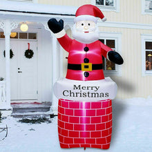 Load image into Gallery viewer, 7Ft Inflatable Christmas Santa Claus &amp; 4FT Snowman Xmas Decoration LED Lights Holiday Blow Up
