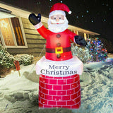 7Ft Inflatable Christmas Santa Claus & 4FT Snowman Xmas Decoration LED Lights Holiday Blow Up