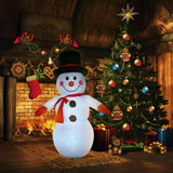 7Ft Inflatable Christmas Santa Claus & 4FT Snowman Xmas Decoration LED Lights Holiday Blow Up