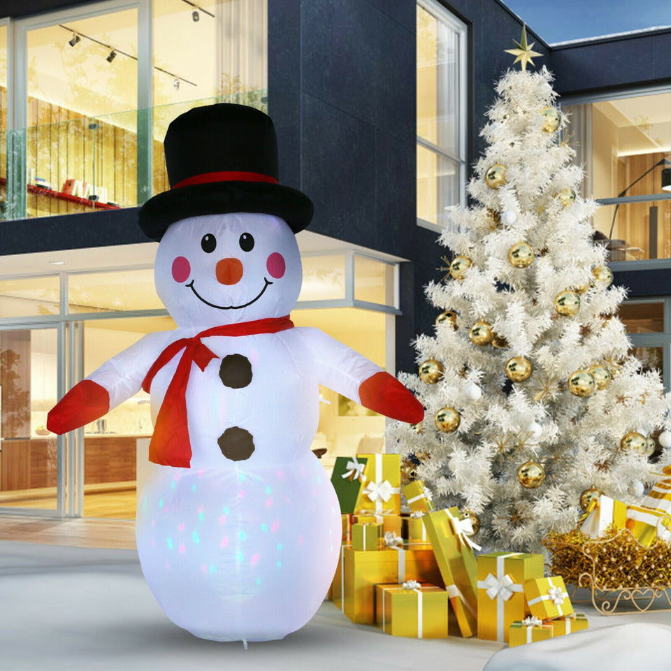 4FT Christmas Inflatable Snowman Blow Light Up Outdoor Yard Decoration