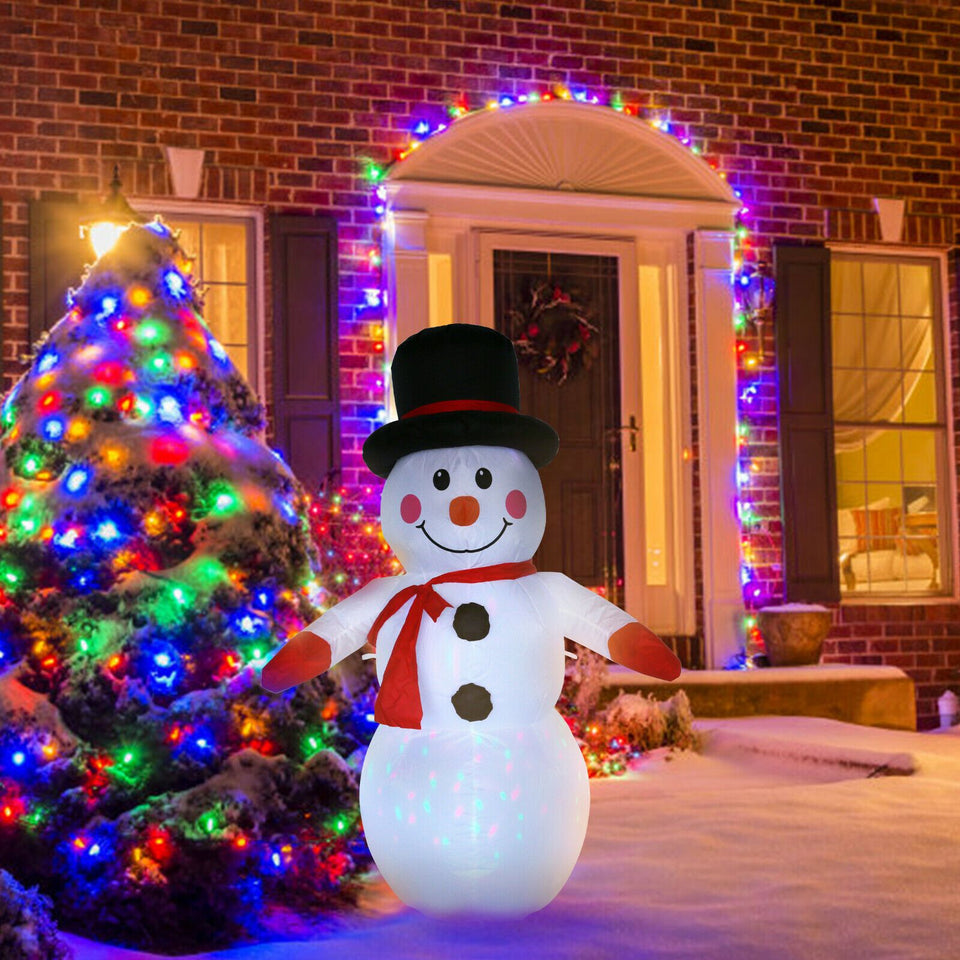 4FT Christmas Inflatable Snowman Blow Light Up Outdoor Yard Decoration