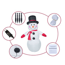 Load image into Gallery viewer, 4FT Christmas Inflatable Snowman Blow Light Up Outdoor Yard Decoration
