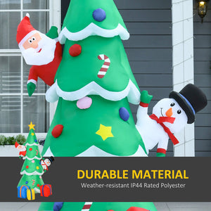 2.1m Christmas Inflatable Tree LED Lighted for Indoor Outdoor Decoration