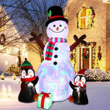 6ft Christmas Inflatable Snowman with Light Xmas Air Blown Outdoor Decoration