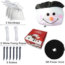 Load image into Gallery viewer, 6ft Christmas Inflatable Snowman with Light Xmas Air Blown Outdoor Decoration
