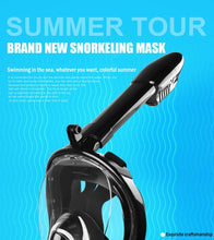 Load image into Gallery viewer, Snorkel Mask - Full Face Anti Fog Underwater Scuba Diving Mask

