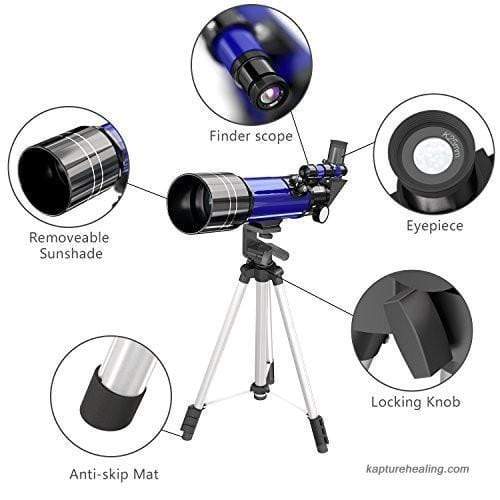Space Telescope for Beginners Equipped with 150X magnification and 3X Barlow lens
