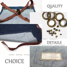 Load image into Gallery viewer, Denim Kitchen Apron

