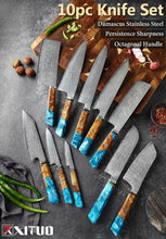 Load image into Gallery viewer, Makito Damascus Steel Knife Set

