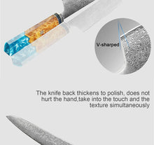 Load image into Gallery viewer, Makito Damascus Steel Knife Set
