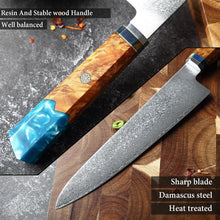 Load image into Gallery viewer, Makito Damascus Steel Knife Set
