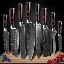 Load image into Gallery viewer, 8 pc Kitchen Knife Set - Stainless Steel Professional Chef Knife Set by Shushaku™
