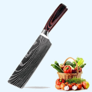 8 pc Kitchen Knife Set - Stainless Steel Professional Chef Knife Set by Shushaku™